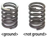 Photo: the left is ground one and on the right is not ground